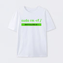 White Sudo Linux Programming Command T-Shirt