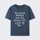 Navy To Quote Hamlet T-Shirt