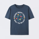 Navy Science doesn't care what you believe Science T-Shirt