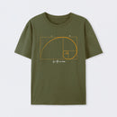 Army Green Fibonacci Math Art Science Engineer T-Shirt