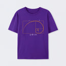 Purple Fibonacci Math Art Science Engineer T-Shirt