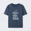 Navy The composition of the universe Science T-Shirt