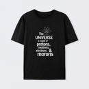 Black The composition of the universe Science T-Shirt