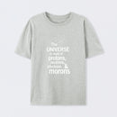 Grey The composition of the universe Science T-Shirt