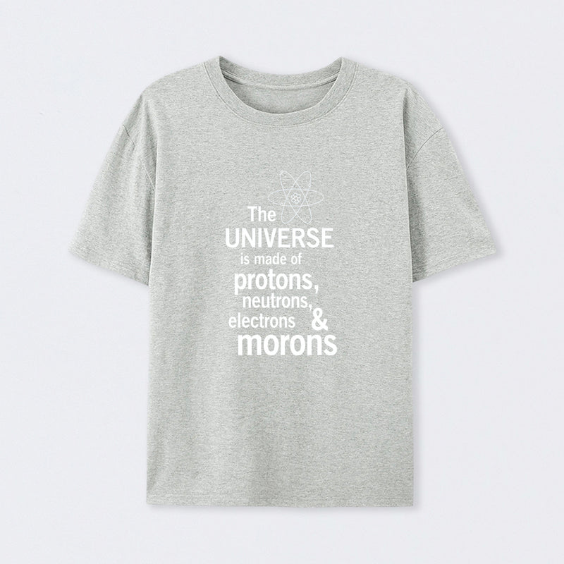 Grey The composition of the universe Science T-Shirt