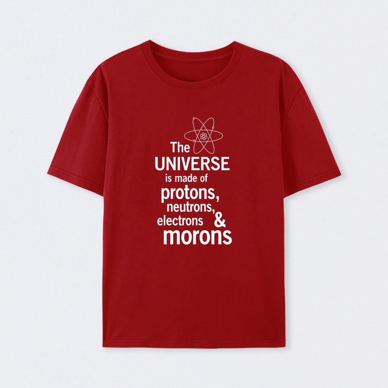 Red The composition of the universe Science T-Shirt