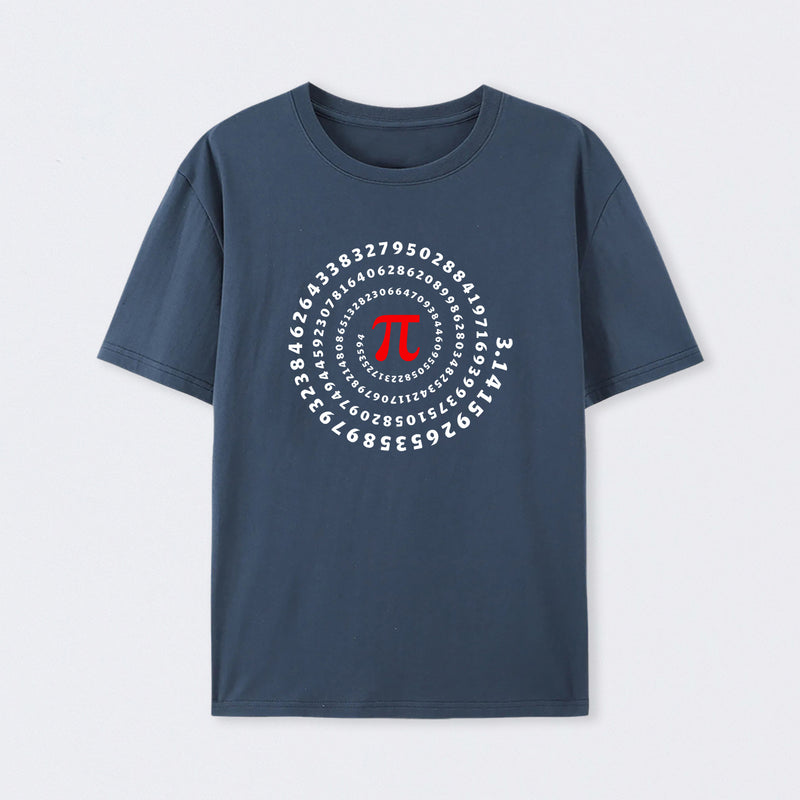 Navy Pi Science Number Sequence Classic T-Shirt