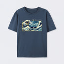 Navy The Great Fibonacci Wave Science T-Shirt