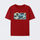 Red The Great Fibonacci Wave Science T-Shirt