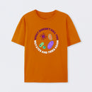 Orange What doesn't kill you mutates and tries again Science T-Shirt