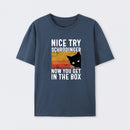 Navy You Get Schr?dinger's cat In The Box T-Shirt