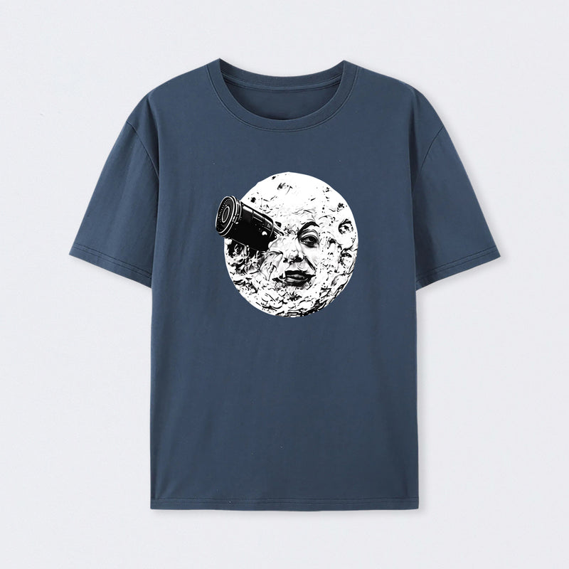 Navy Le Voyage Dans La Lune T-Shirt