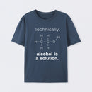 Navy Alcohol Is A Solution T-Shirt