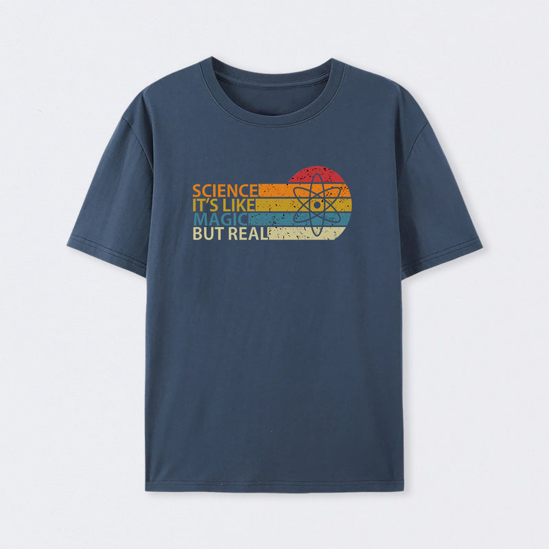 Navy Science It's Like Magic But Real Science T-Shirt