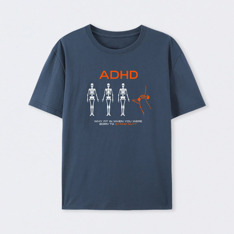Navy ADHD AWARENESS T-Shirt