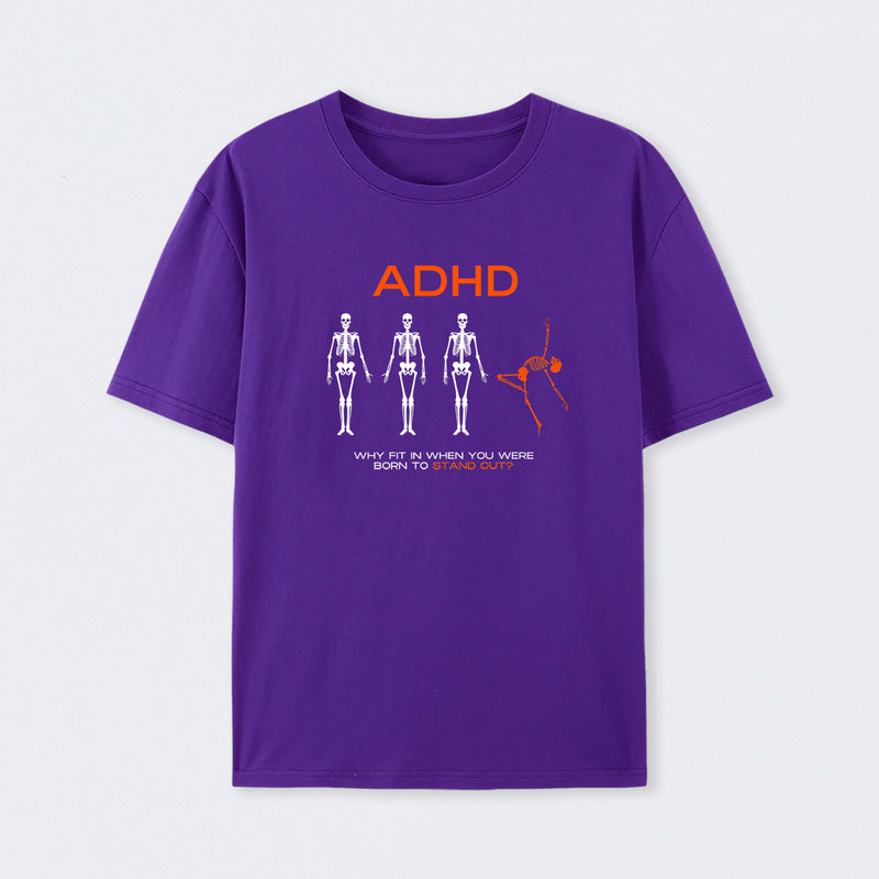 Purple ADHD AWARENESS T-Shirt