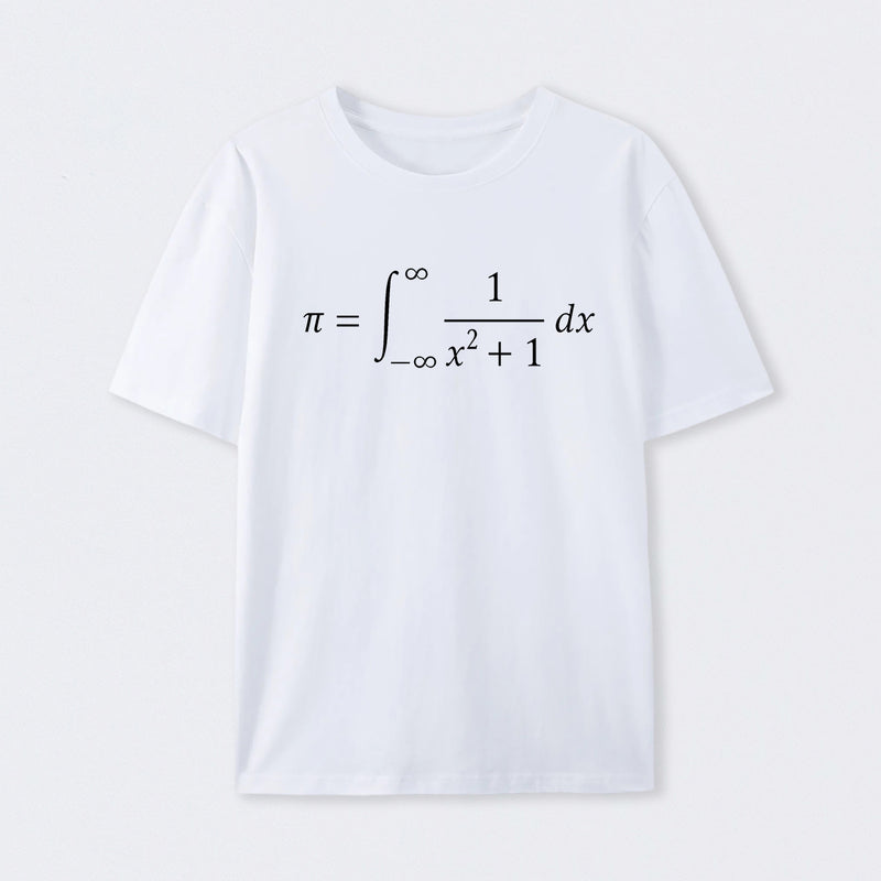 White The Constant Number Pi T-shirt