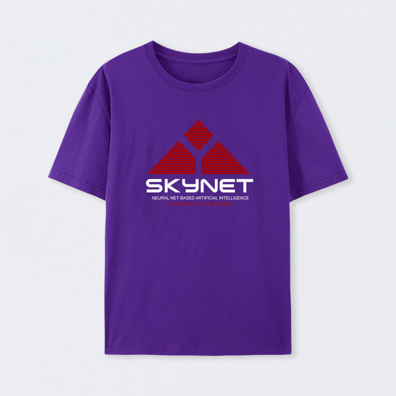 Purple Skynet Neural Net Based Artificial Intelligence T-Shirt