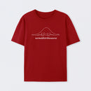 Red Normal Distribution Dinosaur T-Shirt