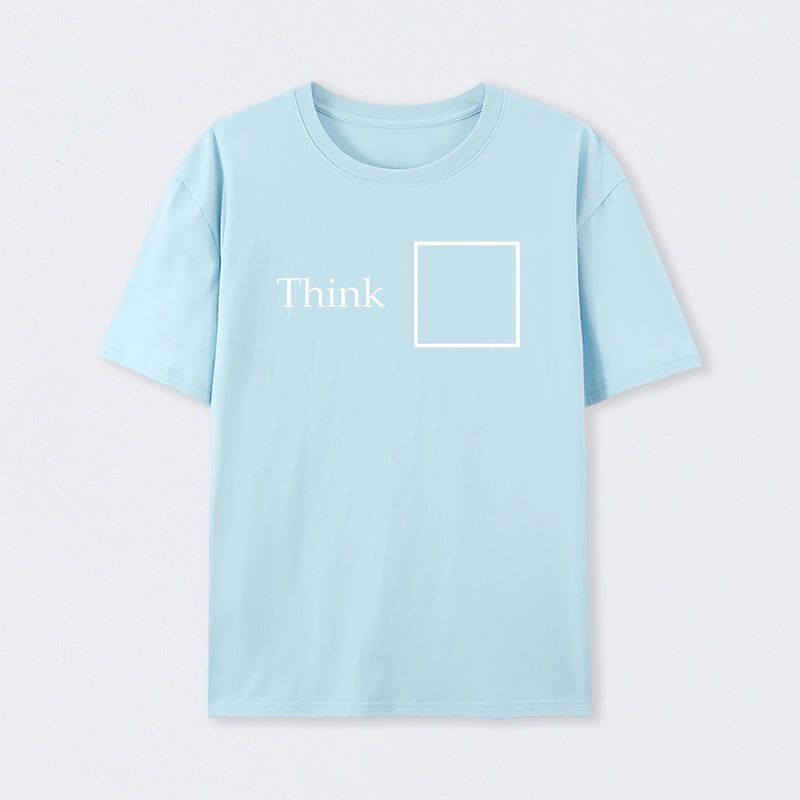 Light Blue Think Outside the Box T-Shirt