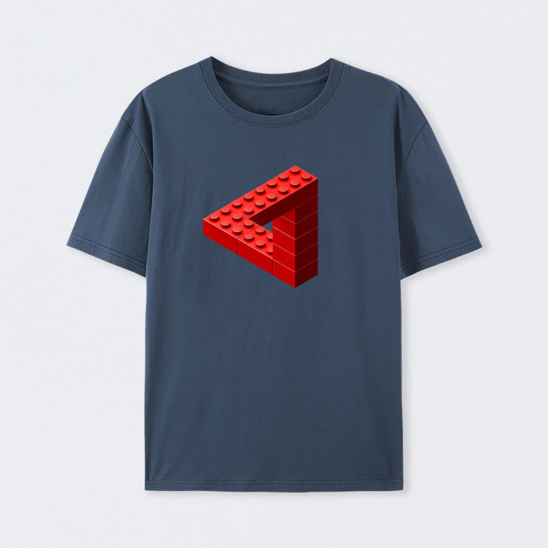 Navy Escher Toy Bricks T-Shirt
