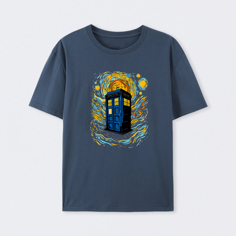 Starry Blue Box Cotton Unisex T-Shirt