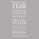 Litany Against Fear T-Shirt