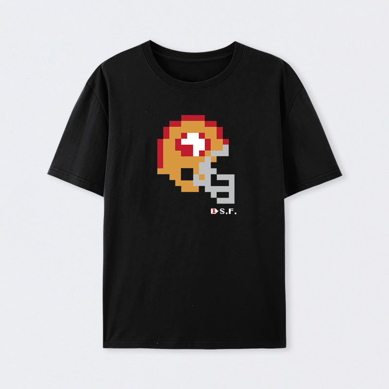 49ers Tecmo Bowl Helmet T-Shirt