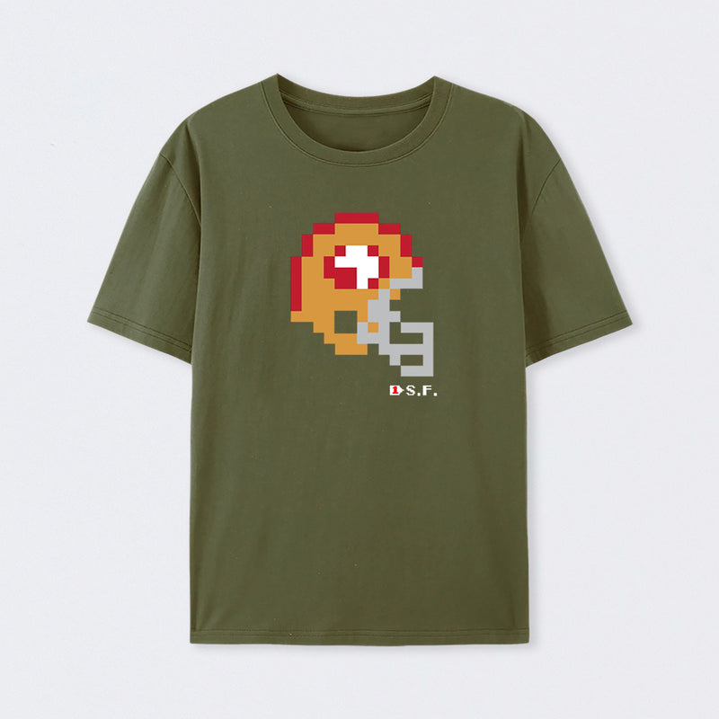 49ers Tecmo Bowl Helmet T-Shirt