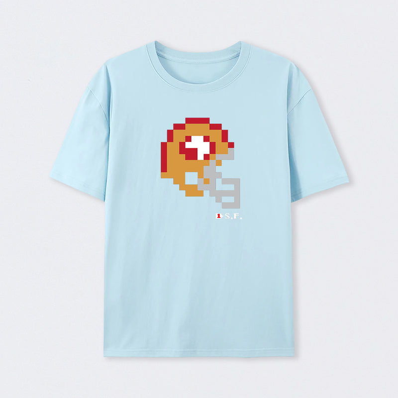 49ers Tecmo Bowl Helmet T-Shirt