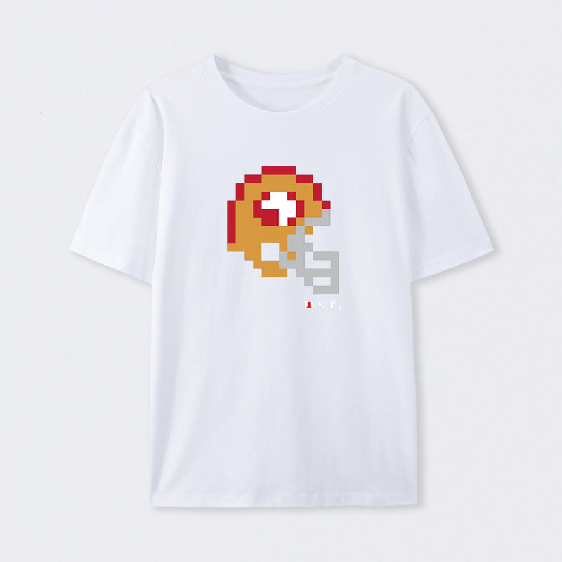 49ers Tecmo Bowl Helmet T-Shirt