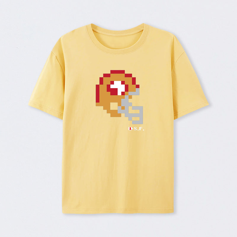 49ers Tecmo Bowl Helmet T-Shirt