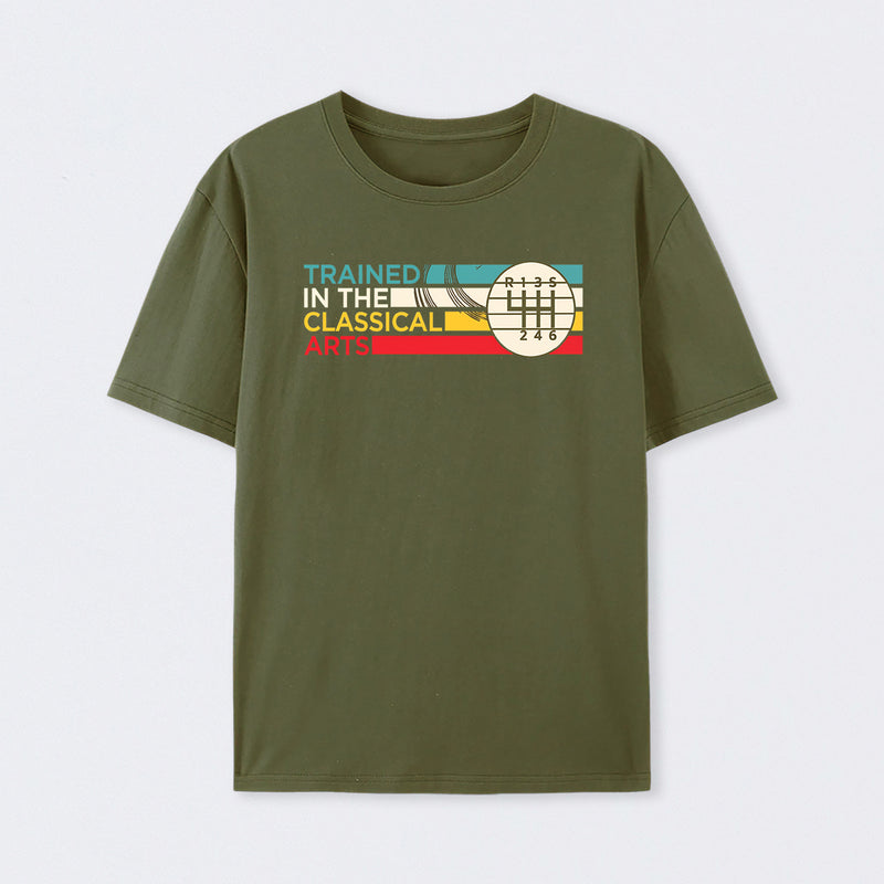 Trained In The Classical Arts Speed Manual Transmission T-Shirt