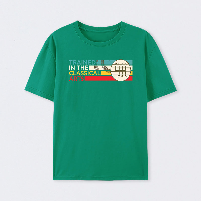 Trained In The Classical Arts Speed Manual Transmission T-Shirt