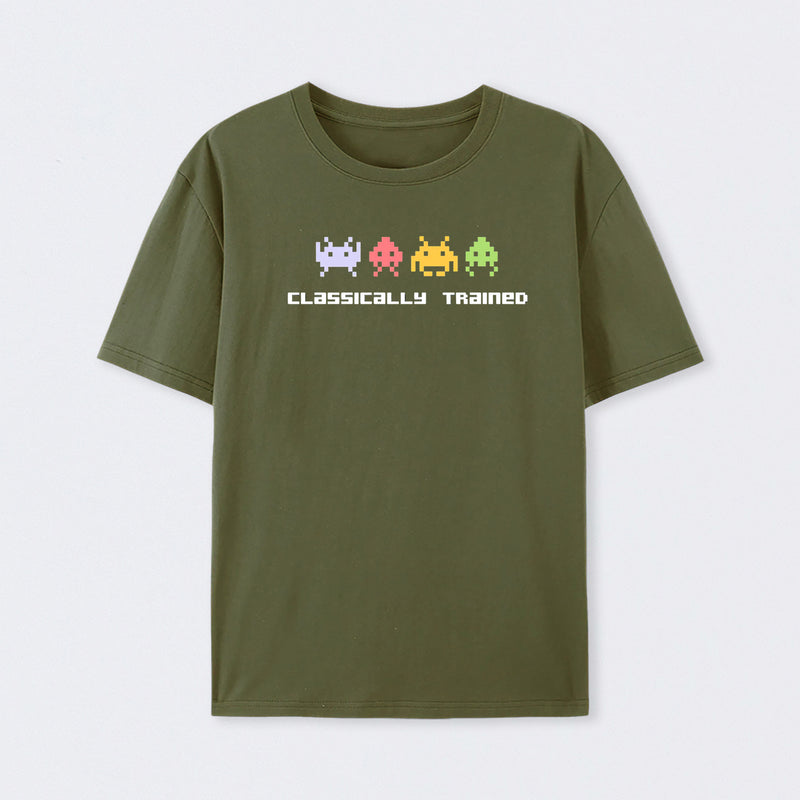 Classically Trained 8 Bit Geek Cotton Unisex T-Shirt