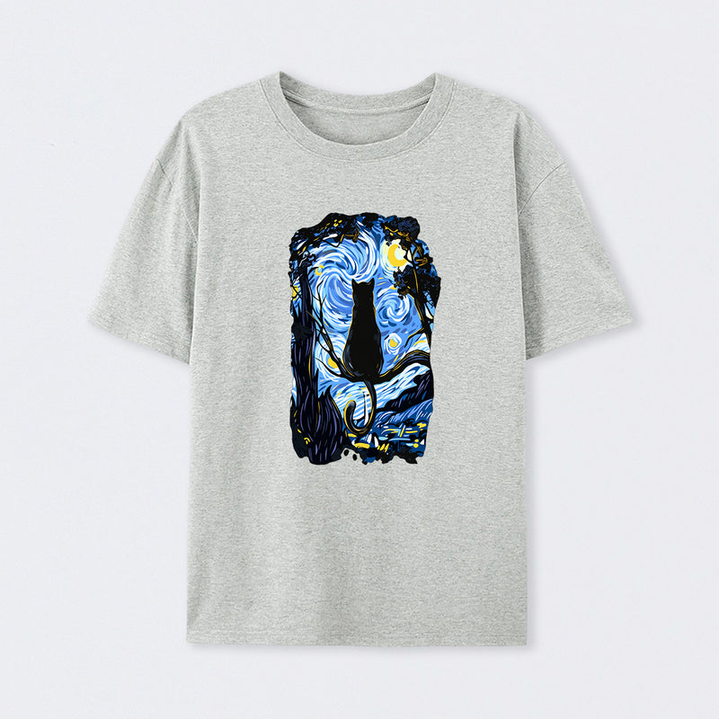 CAT STARRY NIGHT T-Shirt
