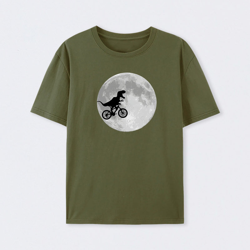 Dinosaur Bike and Moon T-Shirt