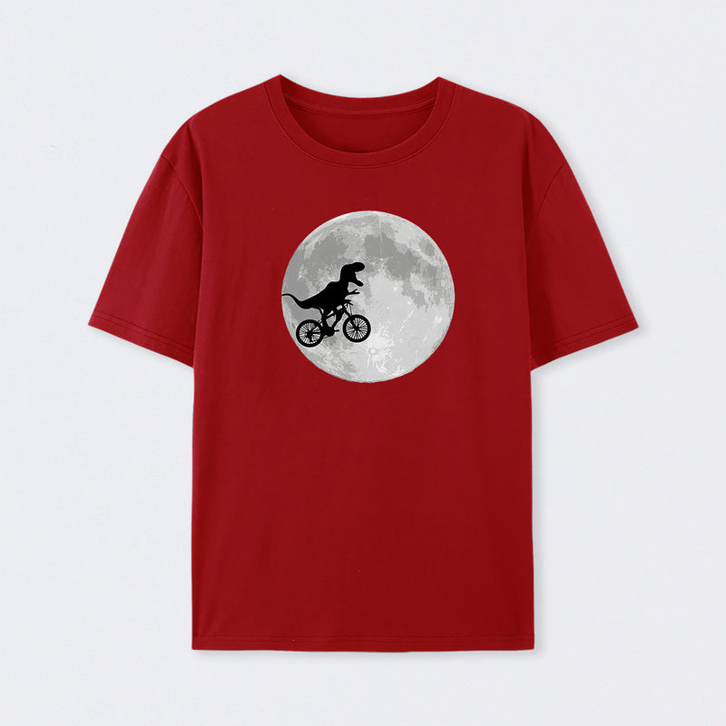 Dinosaur Bike and Moon T-Shirt