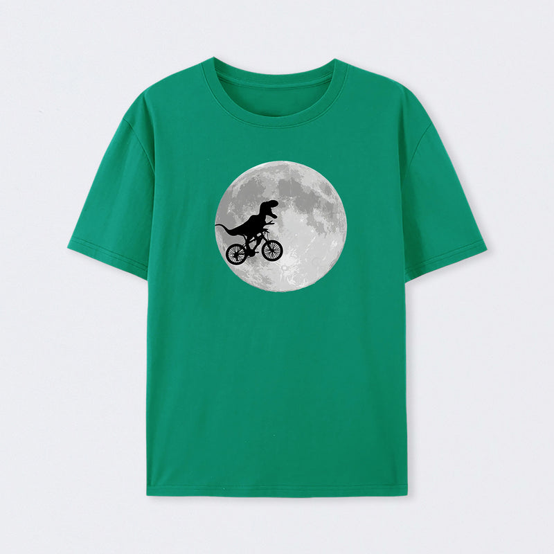 Dinosaur Bike and Moon T-Shirt