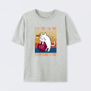 Cat It's Fine I'm Fine Everything's Fine T-Shirt