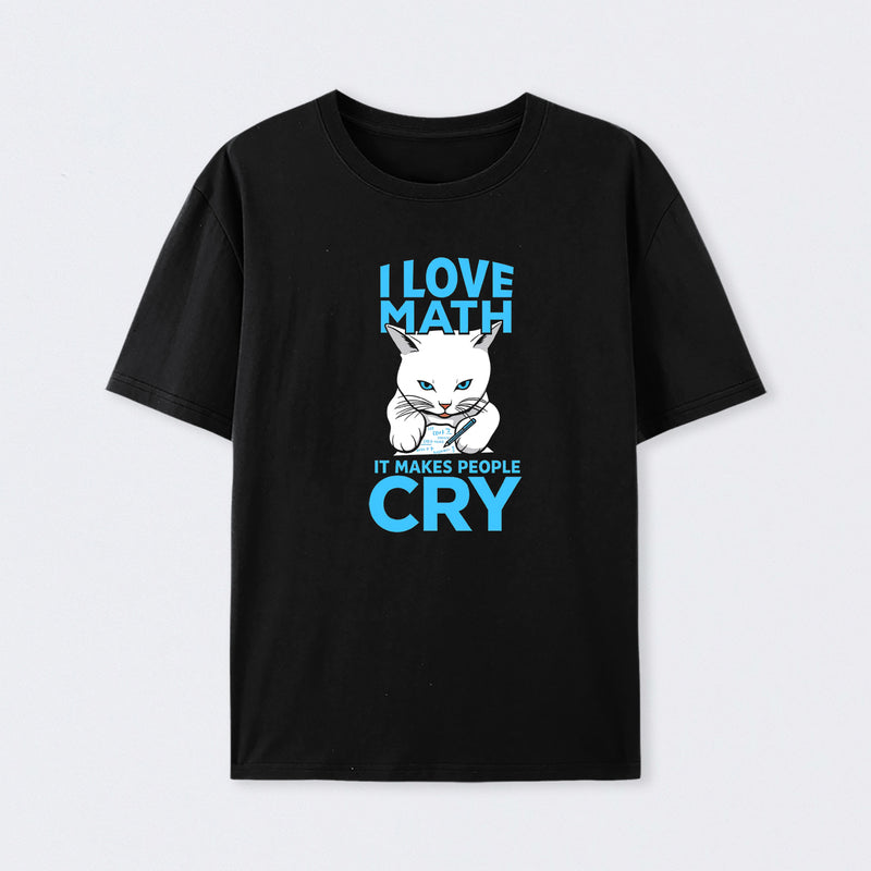 Funny Mathematics Cat Math Mathematician T-Shirt