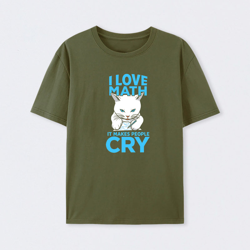 Funny Mathematics Cat Math Mathematician T-Shirt