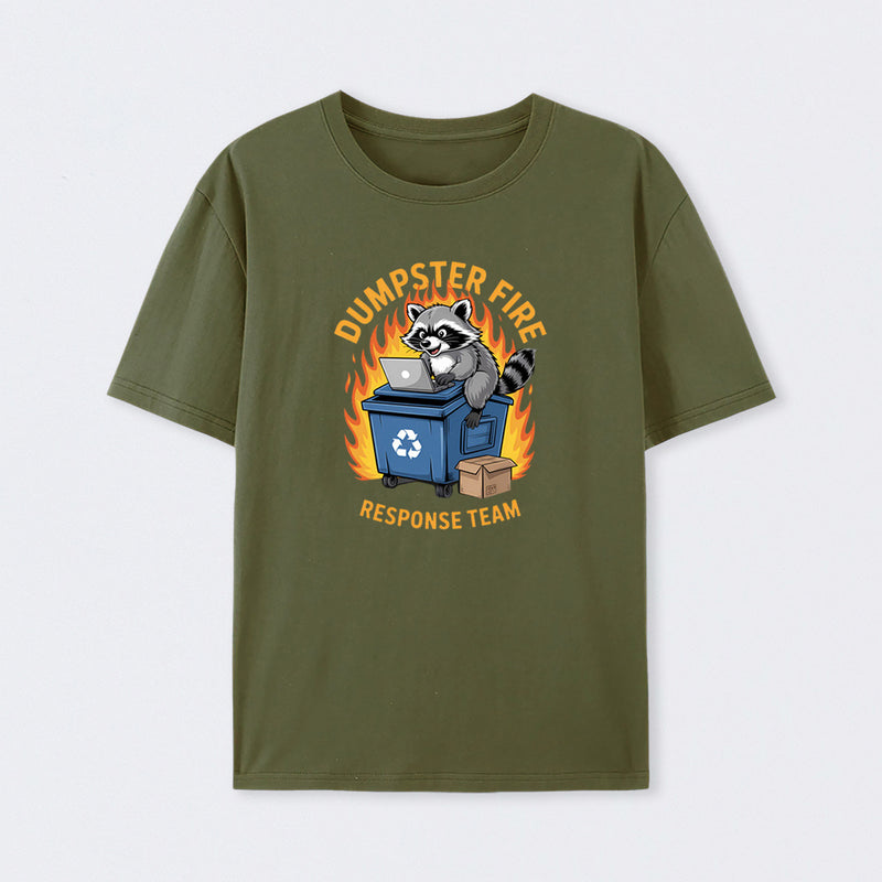 Dumpster Fire Response Team Leader Work T-Shirt