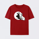 Funny Rabbit Hand Shadow Puppets Bunny Figure Pop Art T-Shirt