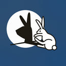 Funny Rabbit Hand Shadow Puppets Bunny Figure Pop Art T-Shirt
