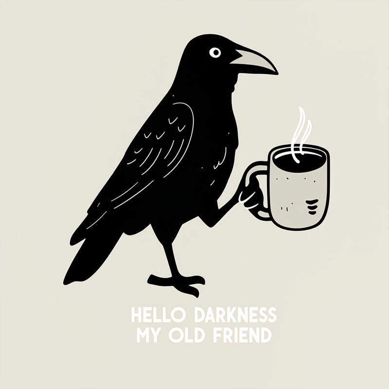 Raven Crow Coffee T-Shirt