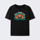 Tell Your Cat Top Retro Cat Rainbow T-Shirt