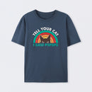 Tell Your Cat Top Retro Cat Rainbow T-Shirt