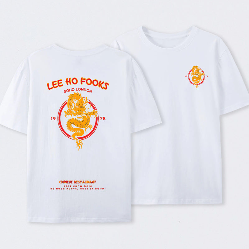 Lee Ho Fooks Vintage Front and Back Printed T-Shirt
