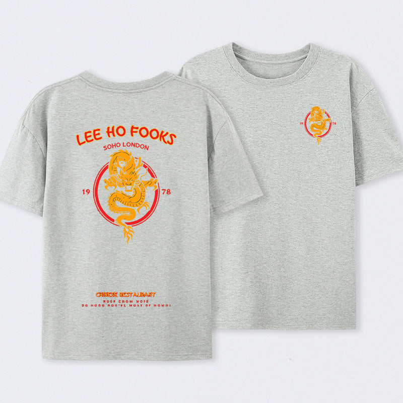 Lee Ho Fooks Vintage Front and Back Printed T-Shirt